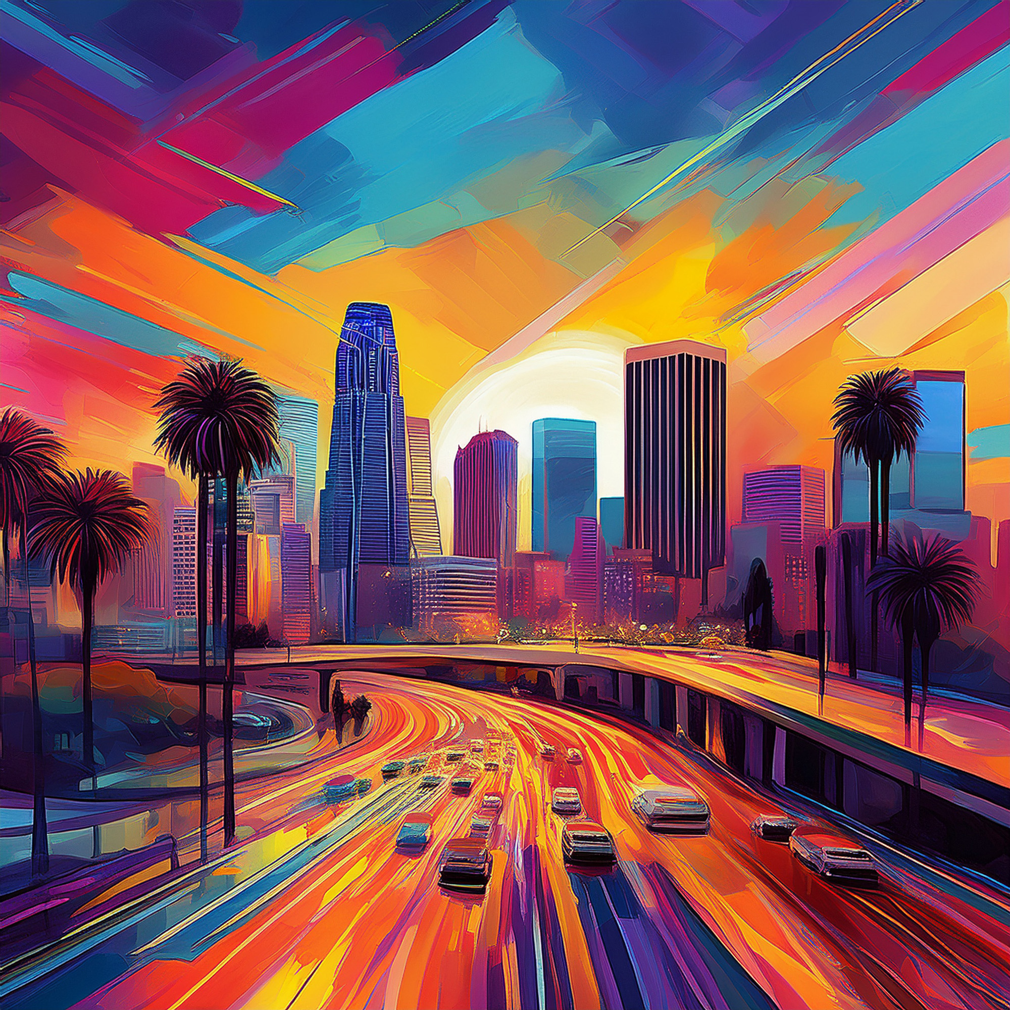 Los Angeles Abstract 1